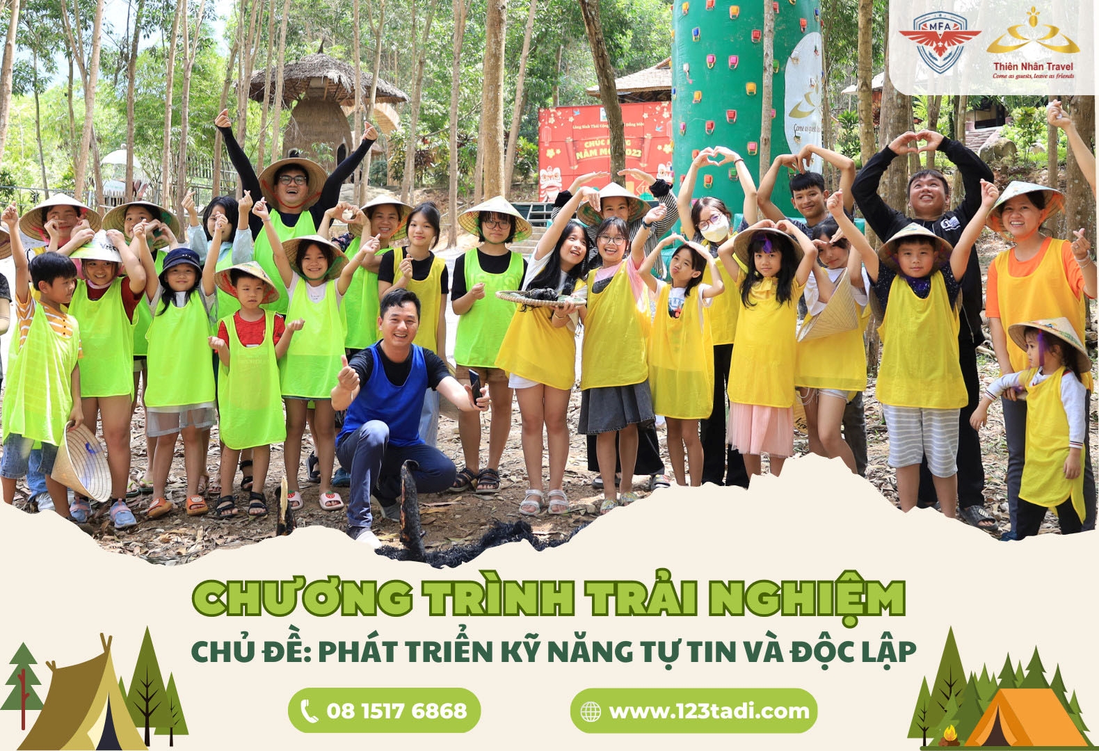 Trải nghiệm kỹ năng sống 2 ngày 1 đêm cho trẻ em tại Nha Trang